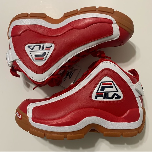 Fila Grant Hill 2 Basketball Shoes Trainers Sneakers Red Gum 1BM01088-946 MENS 8 - Picture 3 of 10